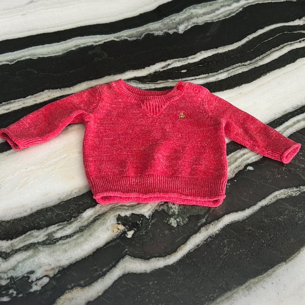 Red soft thick sweater